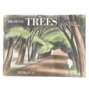 Drawing Trees Landscape Composition Victor Perard Pitman Vintage 1959 USA